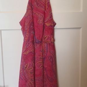 Bright pink dress